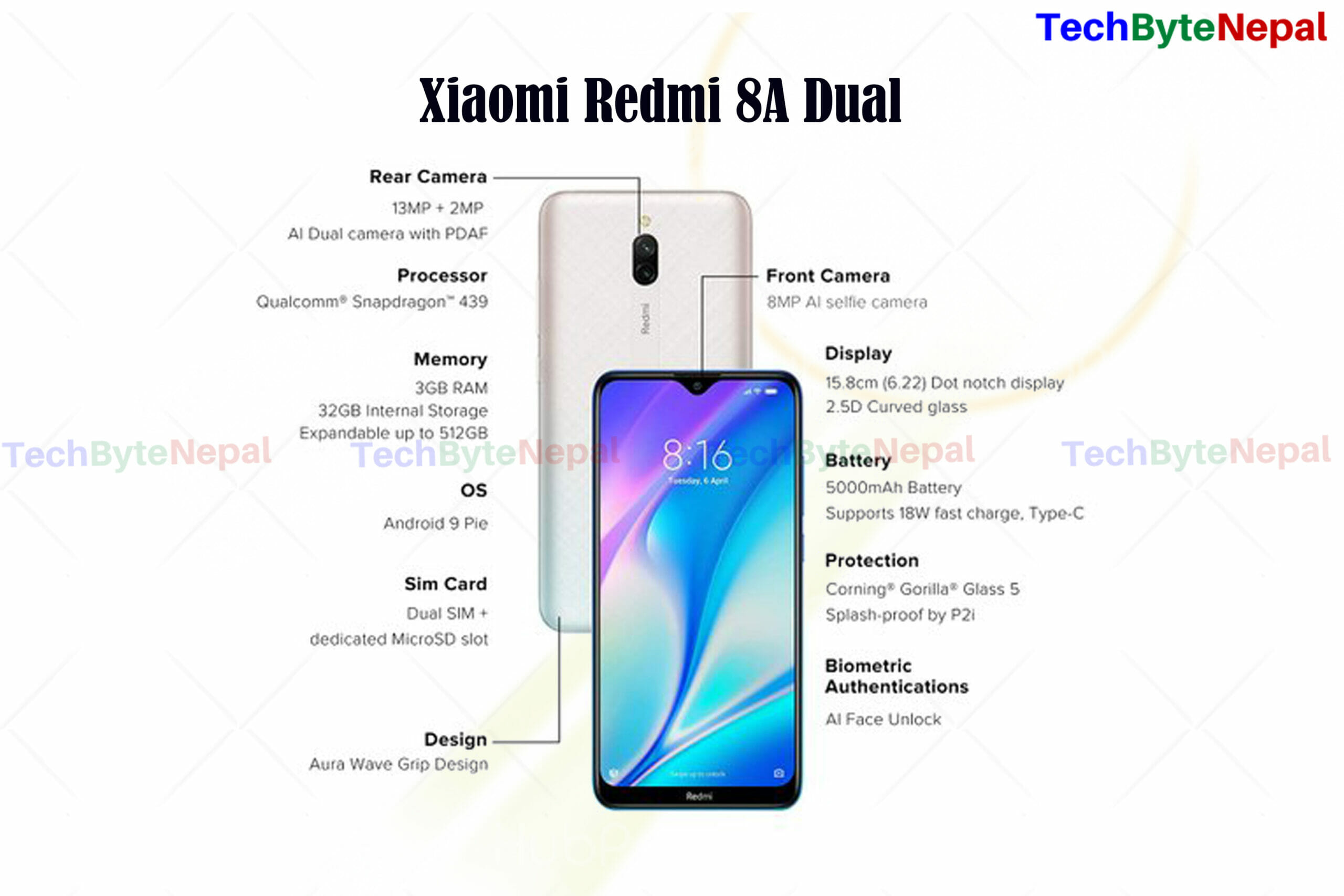 Redmi 8a Dual Specification and Features